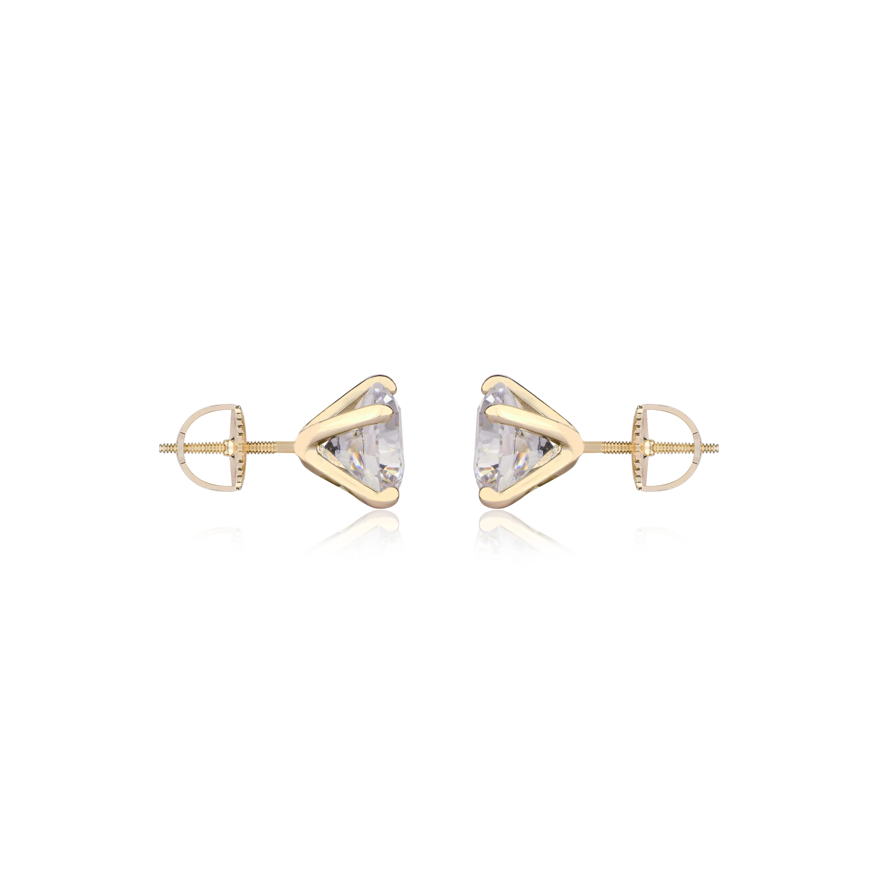 1 CT SOLITAIRE EARRINGS (SCREWBACK) ⭐ ✨ - Image 4