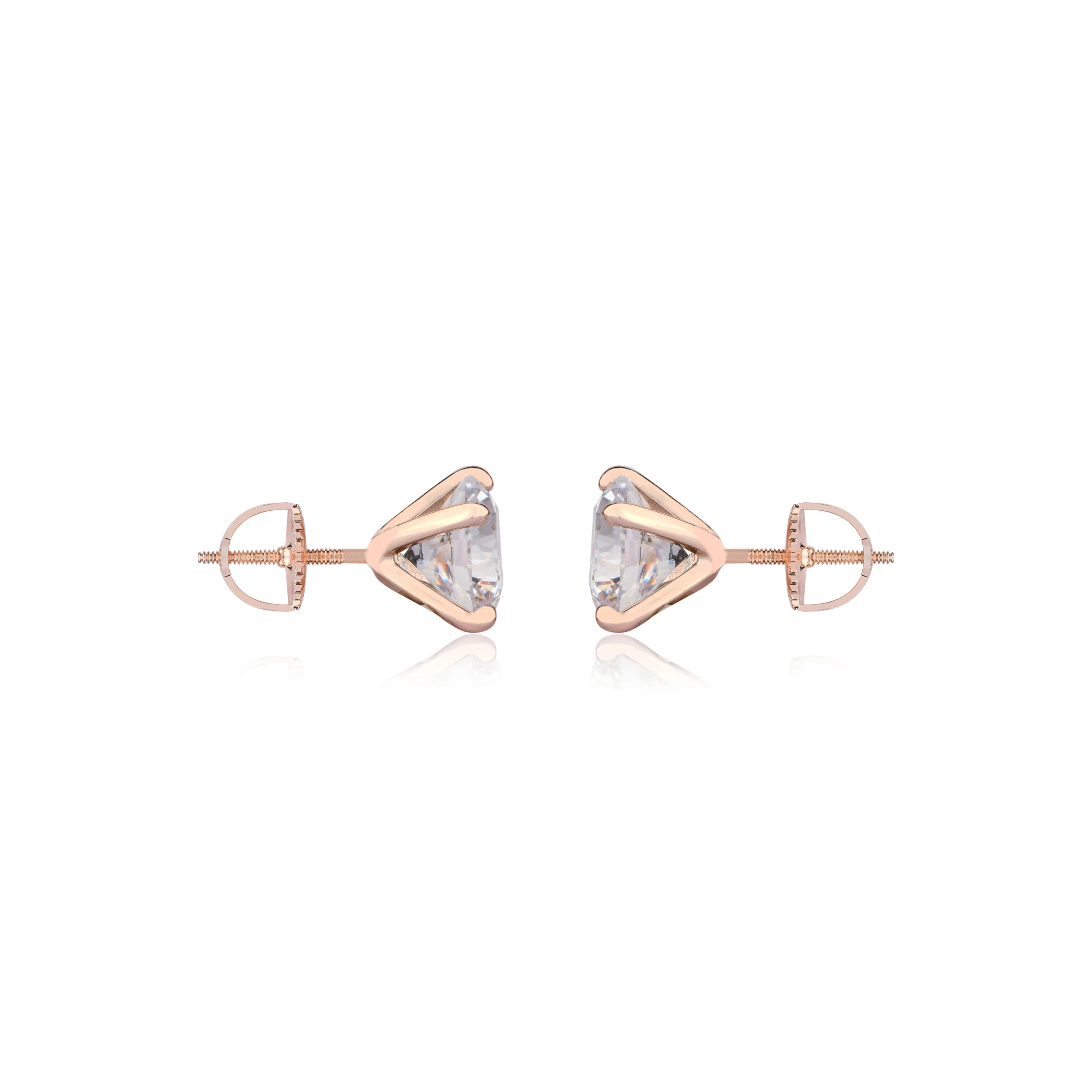 1 CT SOLITAIRE EARRINGS (SCREWBACK) ⭐ ✨ - Image 7