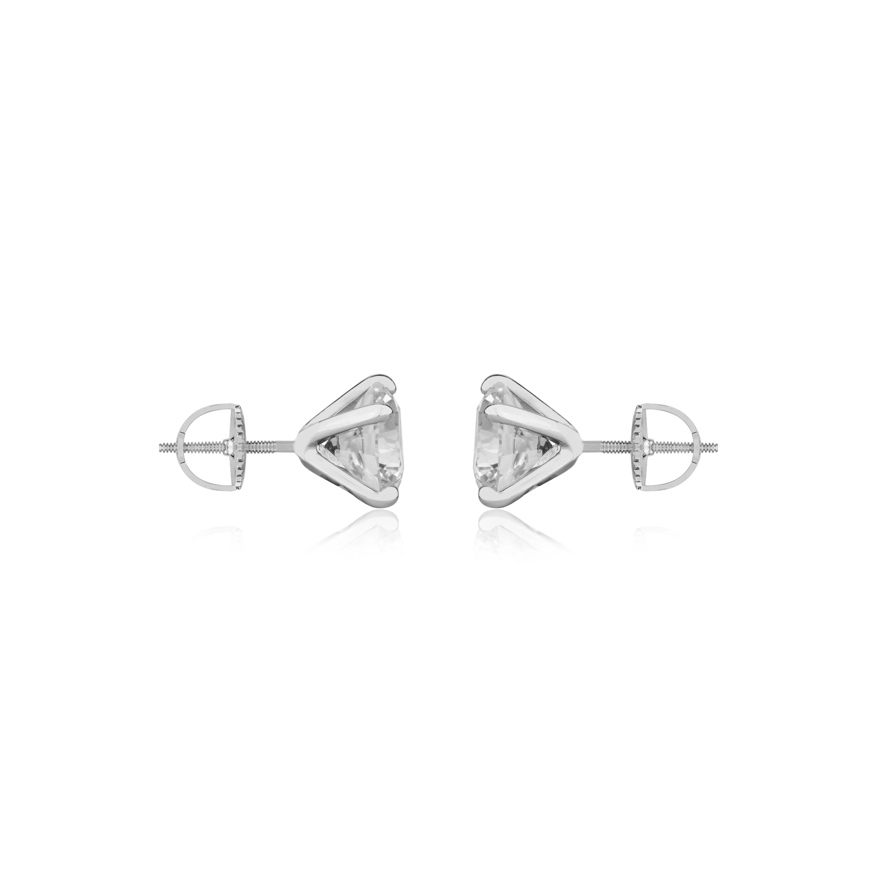 1 CT SOLITAIRE EARRINGS (SCREWBACK) ⭐ ✨ - Image 8
