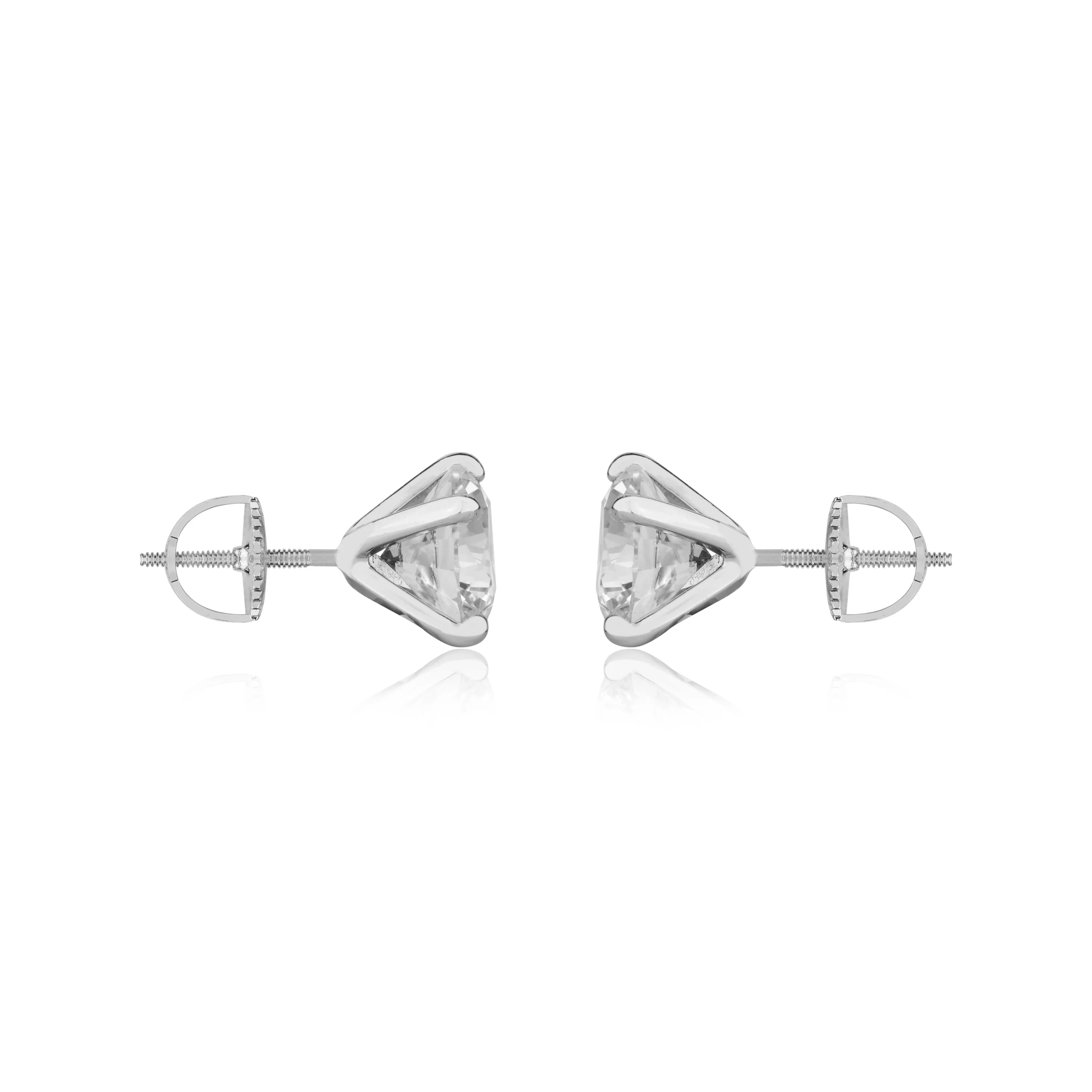 2 CT SOLITAIRE EARRINGS (SCREWBACK) (Get a FREE GIFT) - Image 10