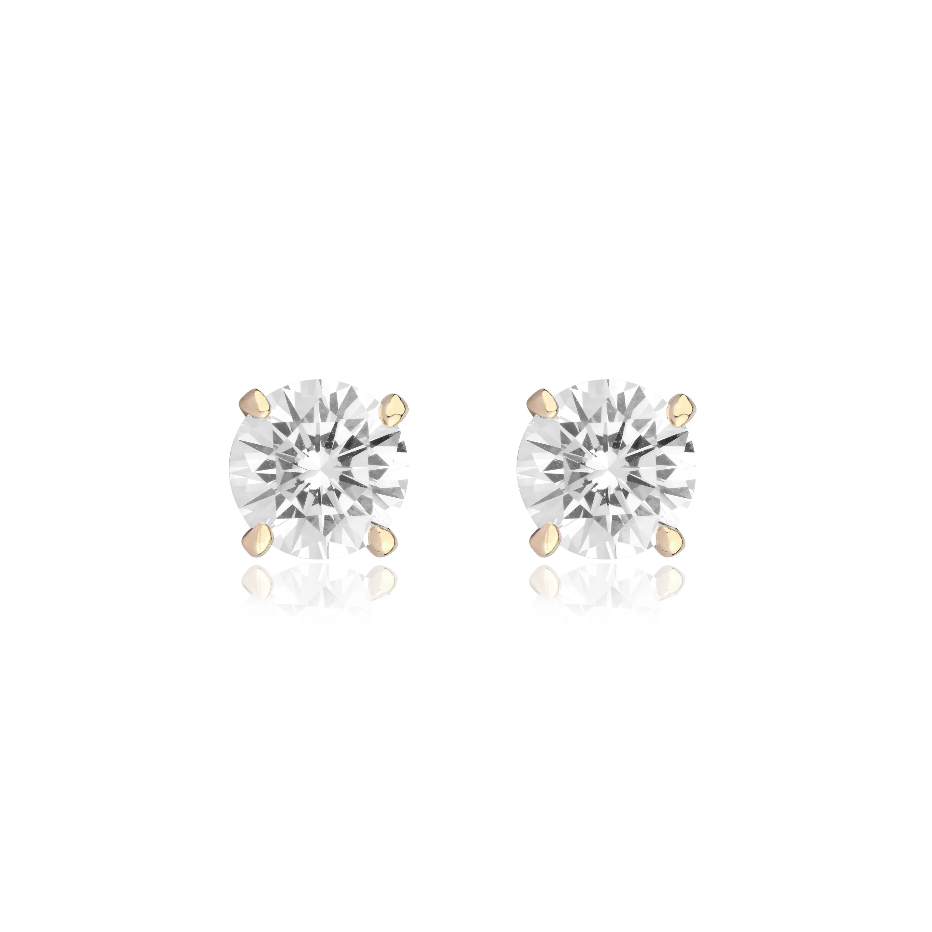 2 CT SOLITAIRE EARRINGS (SCREWBACK) (Get a FREE GIFT) - Image 3