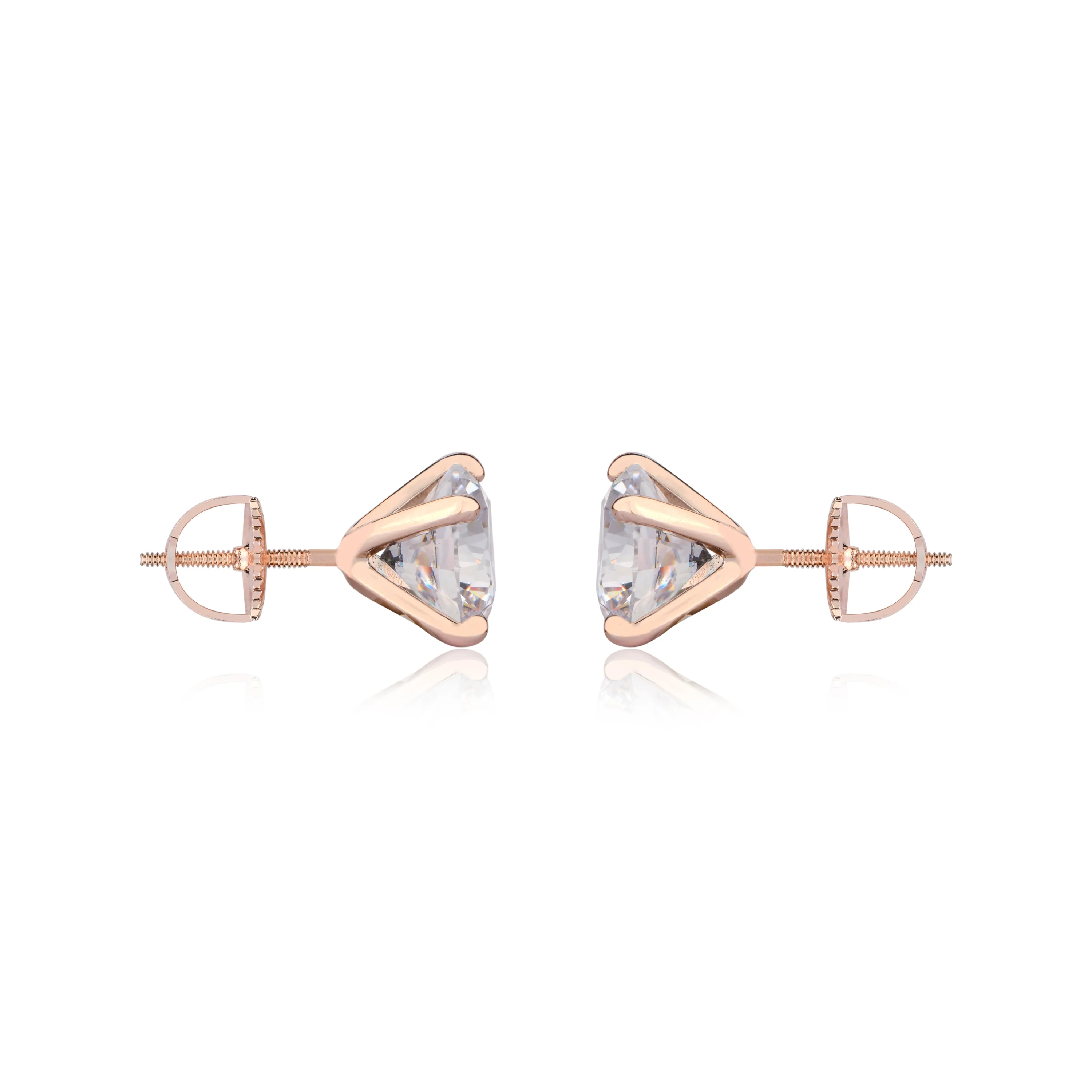 2 CT SOLITAIRE EARRINGS (SCREWBACK) (Get a FREE GIFT) - Image 8