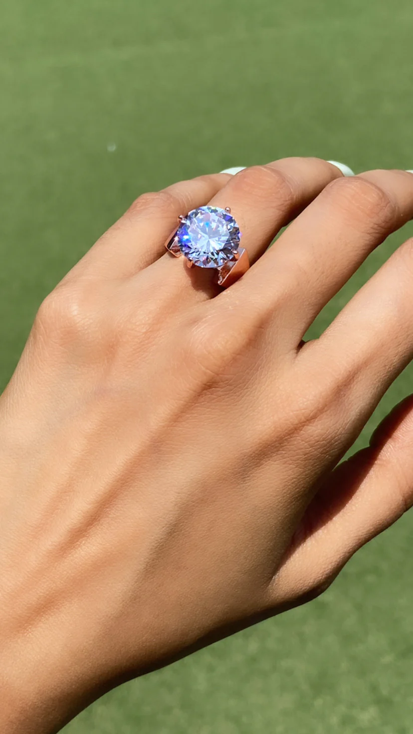 6 CT ROCK BLING RING (ADD TO CART AND GET A FREE GIFT)⭐ - Image 3