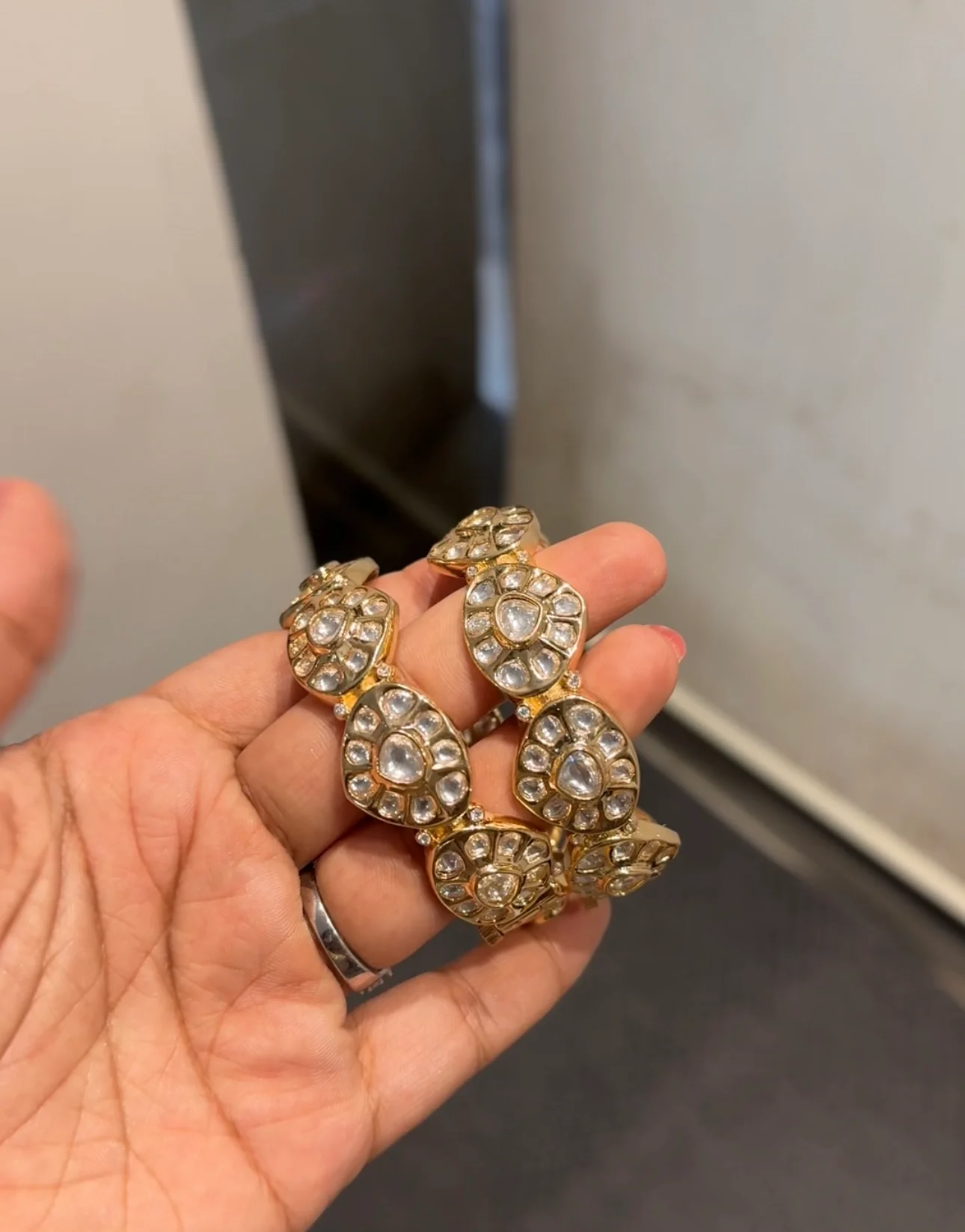 Evergreen Moissanite Polki Kadas (PAIR) - Image 4