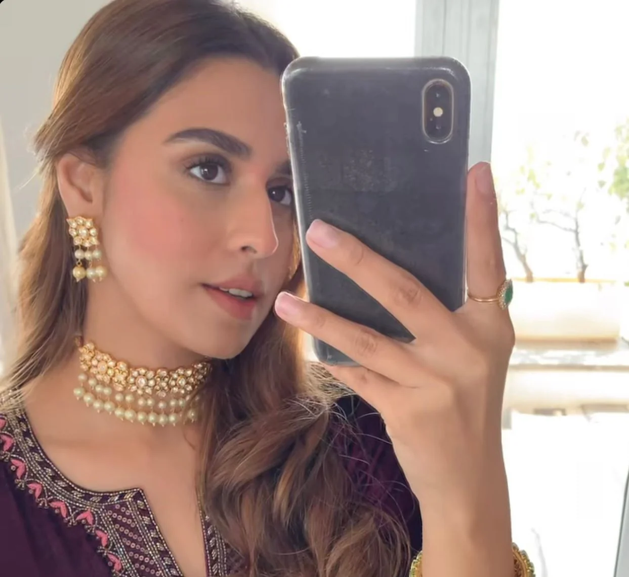 Festive  POLKI CHOKER SET WITH EARRINGS - BEST SELLER 🫰🏻 - Image 5