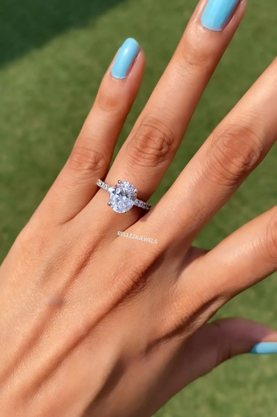 Oval soliatire ring ❄️ - Image 5