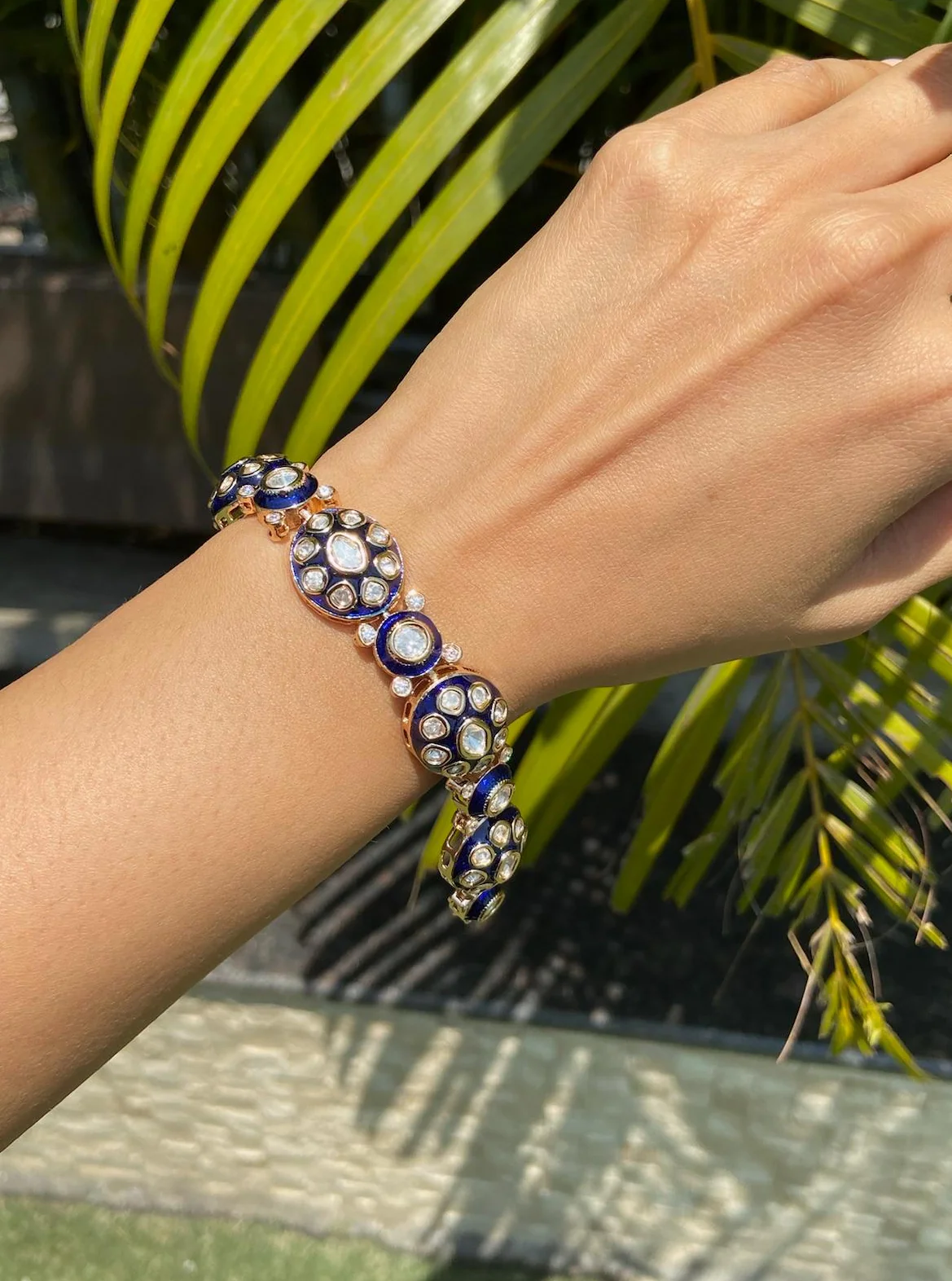The Floral Heritage meenakari bracelet - Image 4