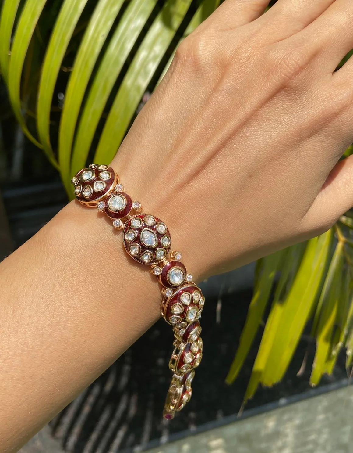 The Floral Heritage meenakari bracelet - Image 5